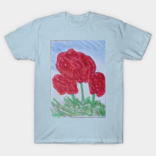 Lovely red flowers T-Shirt